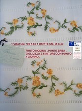 Asciugamani lino ricamo a mano