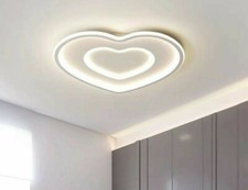 Lampadario doppio cuore da soffitto moderno 62w plafoniera lampada led camera