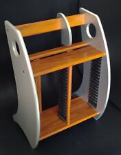 SCAFFALE MOBILETTO MODERNO PORTA DVD E CD - FINO A 20 DVD E 34 CD  - COME NUOVO