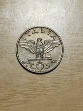 Moneta 5 Centesimi 1942