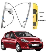 ALZAVETRO ALZACRISTALLO ANTERIORE DX RENAULT CLIO 2009-2012 5 PORTE S/MOTORINO