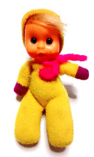 Paciocchino - Fiammiferino 80s bean doll bambolina giallo / fucsia usato