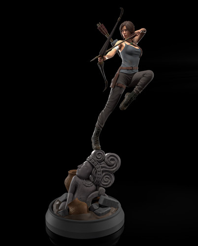 Modellino lara croft tomb - lara,
