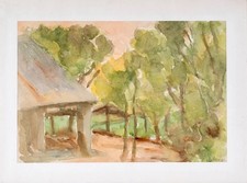 Cristoforo De Amicis-acquerello su cart.no cm.31x46 (su passe 43x56)-c.autentica