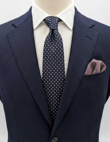 Cravatta uomo 100 seta blu - cravatta, 100%