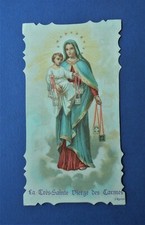 Santino HolyCard Madonna del Carmelo Carmine Scapolare G. Mauri raro Milano
