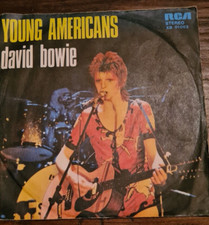 DAVID BOWIE - Young americans / Suffragette city 7" ITALY 1975 45 giri disco - -