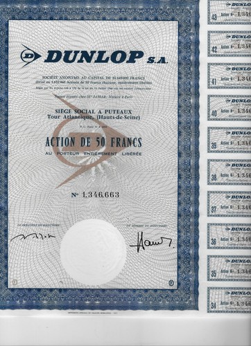 1971 dunlop azione al - ,