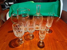 Servizio di bicchieri cristallo 5x12 (64 pezzi) - Antonio Imperatore - Anni 70