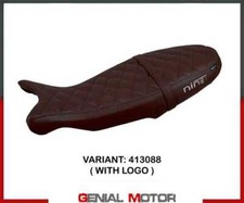 Rivestimento sella Sivas + logo Marrone T.I. per BMW R 1200 NINE T 2014 > 2023
