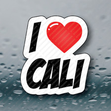 Adesivo bottiglia acqua I LOVE