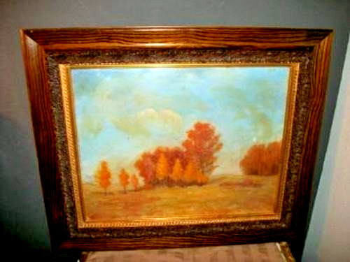Antico quadro olio cornice
