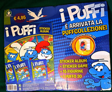 Album Vuoto Puffi 2012 +gadget Puffo+ 3 bustine nuove con 15 figurine - Preziosi