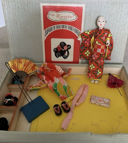 Bambola vintage hanako geisha - bambola,
