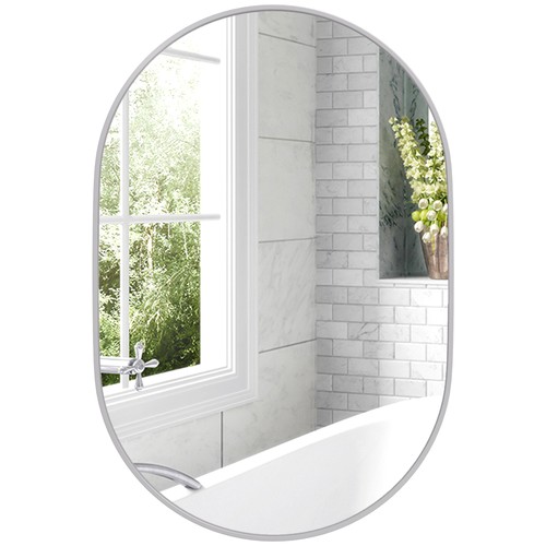 Homcom specchio bagno ovale - specchio,
