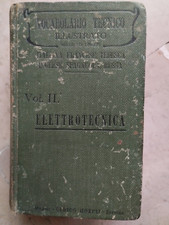 ELETTROTECNICA - VOCABOLARIO TECNICO ILLUSTRATO HOEPLI 1907  TESTO IN SEI LINGUE