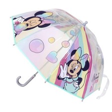 Ombrello Disney trasparente Minnie Fun Days bolle manuale diametro 71cm POE