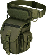 Marsupio Cosciale Tattico Militare Borsa Gamba Moto Molle Impermeabile per Campe