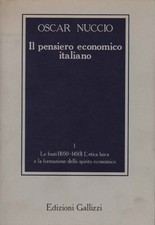 Il pensiero economico (Tomo 3) - Oscar Nuccio (Edizioni Gallizzi) [1987]