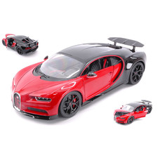 BUGATTI CHIRON SPORT 2016 RED/BLACK 1:18 Burago Auto Stradali Modellino Nuovo