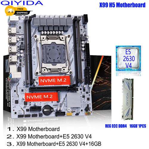 Kit scheda madre qiyida x99 - scheda,