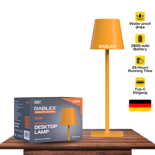 Led table lamp - table, cordless