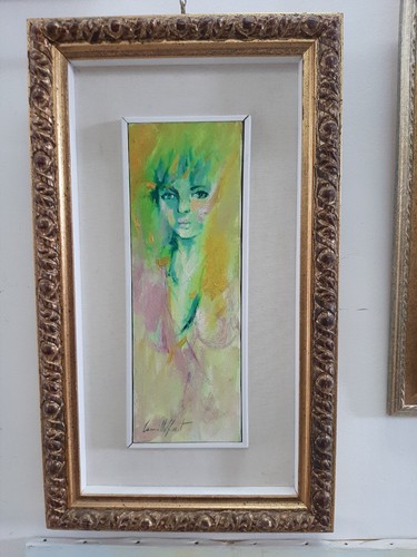 Quadro olio tela con - su,