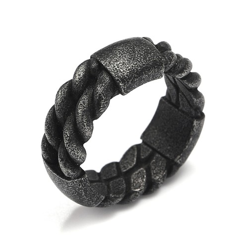 Anello vintage grigio biker - anello,