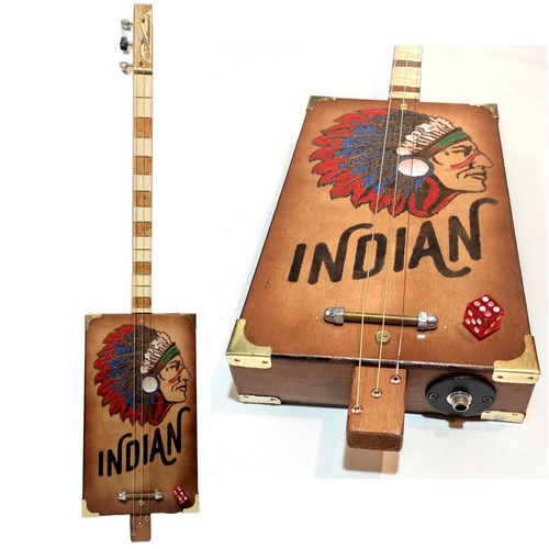 Indian 3tpv cigar box guitar