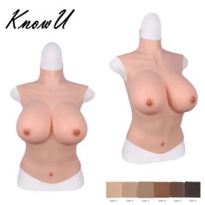 Il seno in silicone forma tette per uomo G tazza mezzo corpo CD shemale...