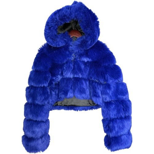 Giacca con cappuccio qiye blu - giacca,