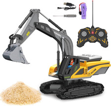 Escavatore Telecomandato per Bambini, 2.4 Ghz Escavatore Radiocomandato Con Benn