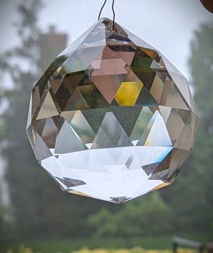Clear crystal ball prisms - clear,
