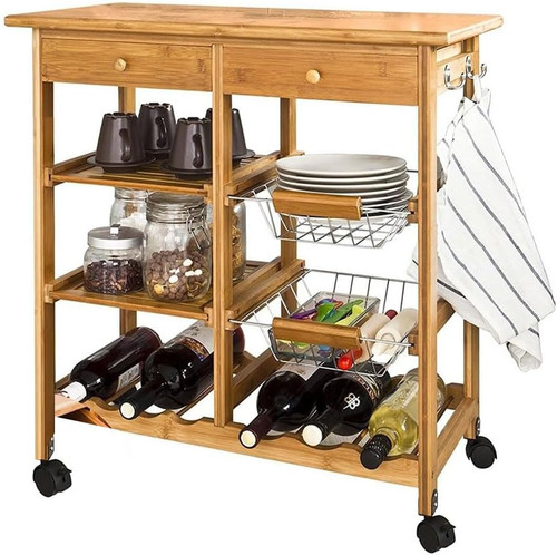 Carrello cucina legno di - carrello,