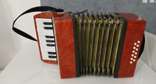 Antica Fisarmonica Per Bambini Giocattolo Sovietica Vintage Made in Urss Russia