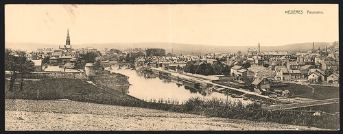 Cpa pliante mézières vue - cpa, mézières,