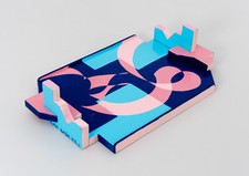 Giacomo BALLA - "Vassoio", 1920 - Multiplo in legno serigrafato, 38 x 23 x 9 cm