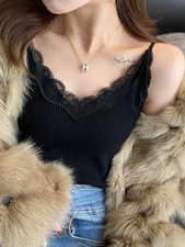 Top In Pizzo Senza Maniche