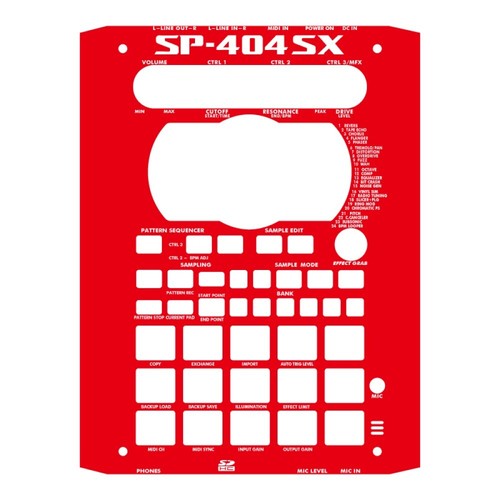 Adesivo roland 404sx - roland, sp-404sx