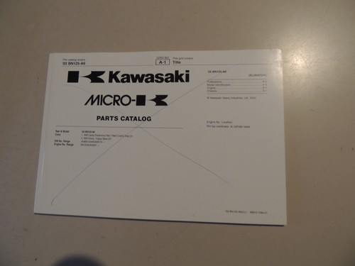 Catalogo ricambi kawasaki 125 - ricambi,