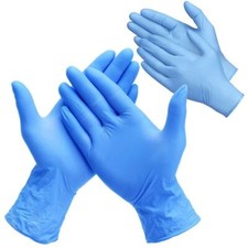 100 Guanti Nitrile Blu Monouso