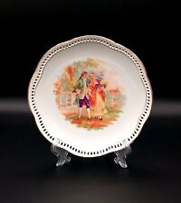 Antico Piatto Da Collezione In Porcellana Traforato. Schumann Bavaria 