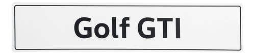 Targa scritta golf gti - targa,,
