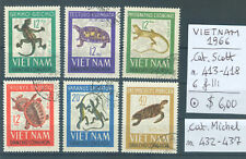 VIETNAM VIET NAM DANCHU CONGHOA 1966 Cat. Scott 413-418 Michel n. 432-437 usati