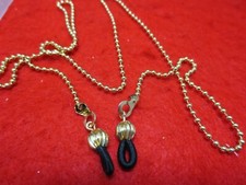 14KT Oro EP 61-76.2cm Sfera Catena Occhiali da Vista Supporto