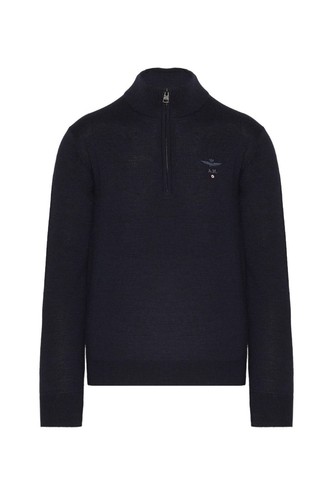 Maglione maglia collo zip