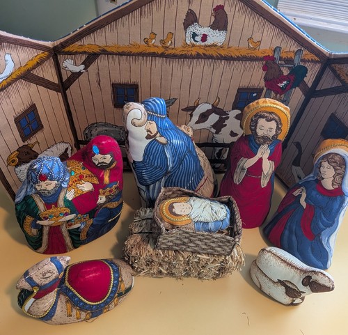 Presepe natalizio set pezzi - 10,