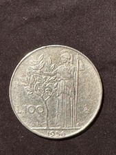 moneta 100 lire del 56 stato