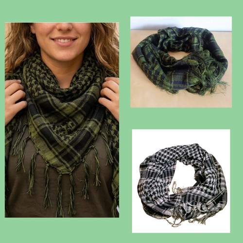 Foulard stile kefiah nero - foulard, e