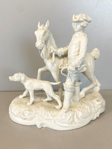 Statuina porcellana bianca - statuina,